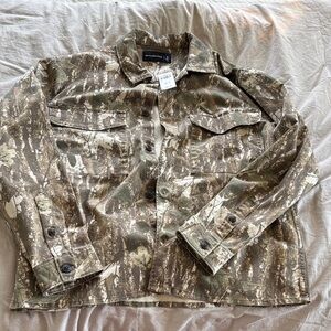 Abercrombie & Fitch Brown Camouflage Shirt